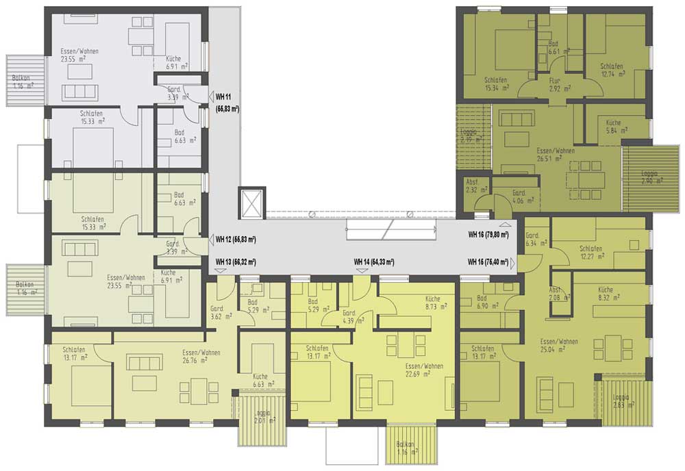 grundriss 2 Obergeshcoß Garden resort
