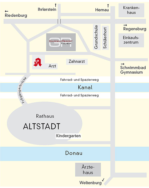 Umgebuznsgplan garden Ressort Kelheim Umgebuznsgplan garden Ressort Kelheim