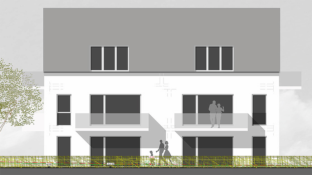 Neubau von 2 Mehrfamilienhäuser in Saal an der Donau mit insgesamt 13 Wohnungen